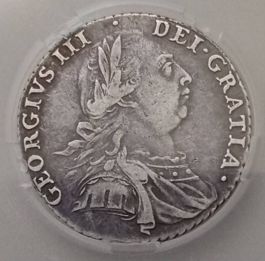 1787 Great Britain silver shilling SANGS VF20