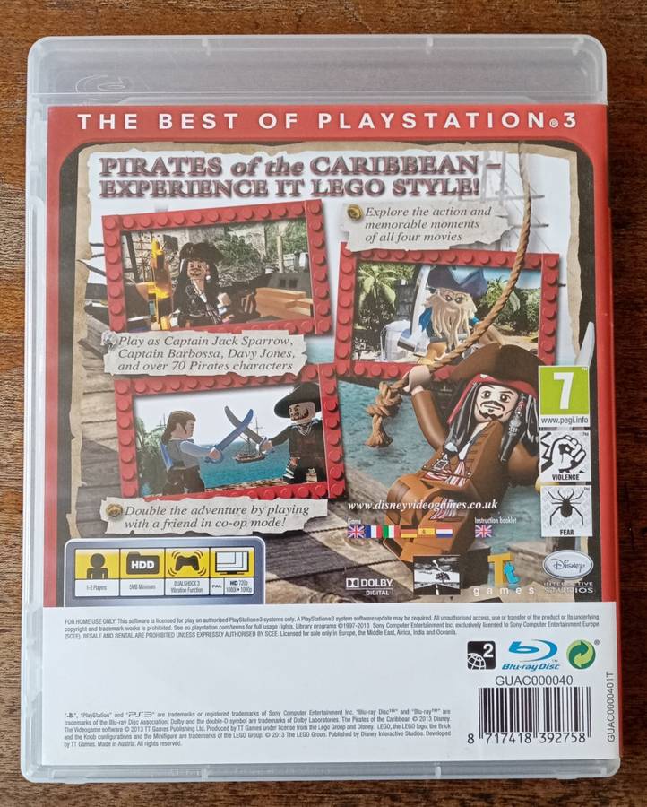 Lego Pirates of the Caribbean PS3