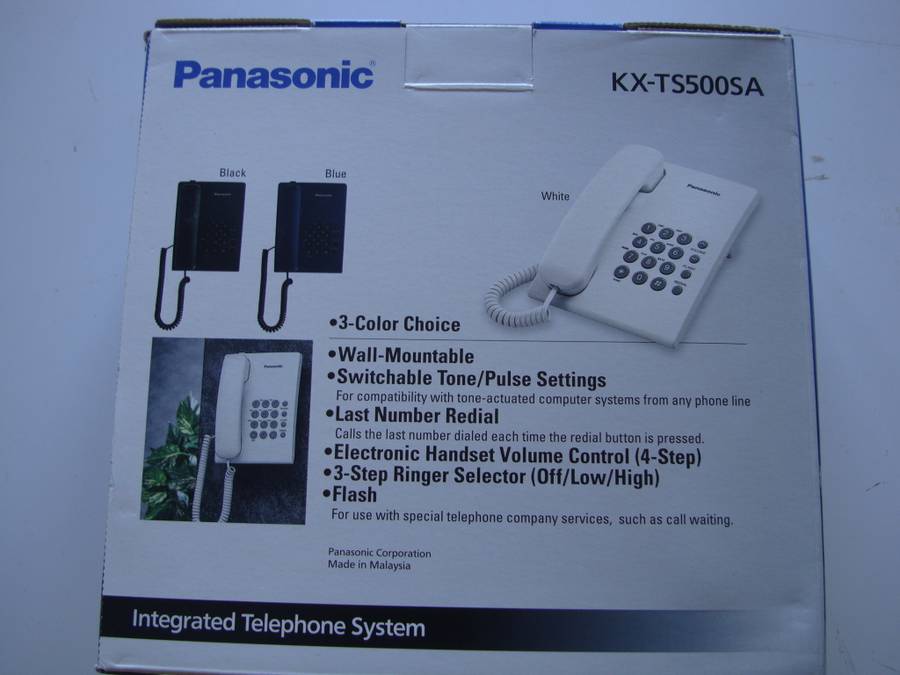 Panasonic KX-TS500 SA SLT desktop telephone BLACK colour model