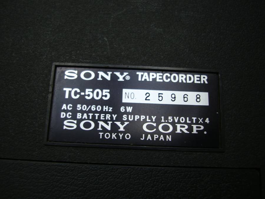 Sony TC-505 Solid State 1/4 inch reel to reel tape recorder