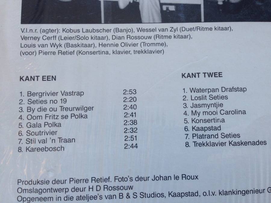 Pierre Retief en sy Orkes - Kaapse Boerejol LP