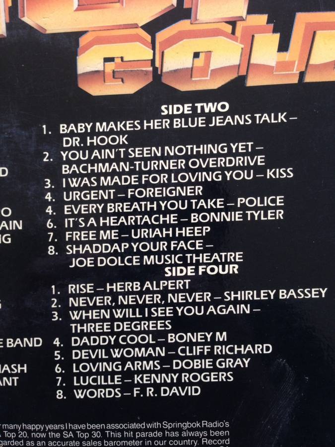 Pop Shop Gold double LP various