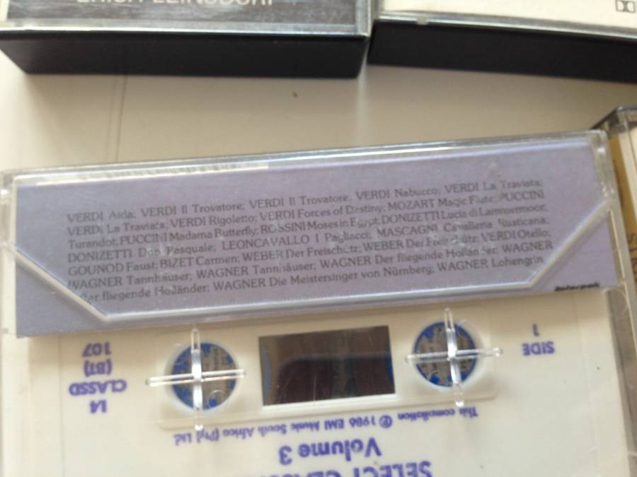 5 x classical tape cassettes