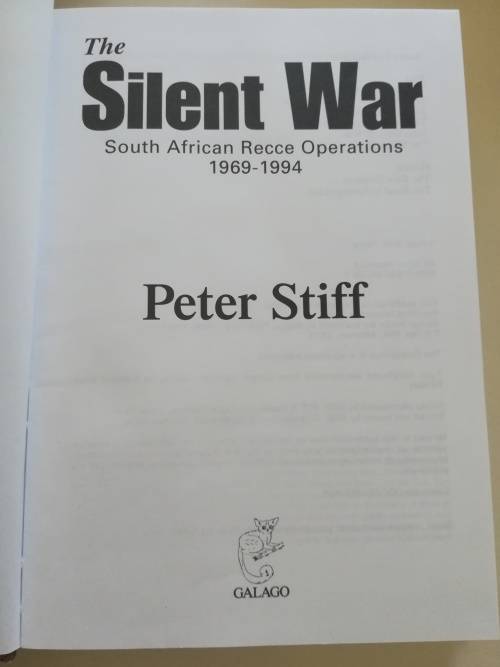 The Silent War Peter Stiff,
