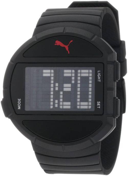 BRAND NEW PUMA Men's PU910891003 Half-Time Large Digital Black Watch**SPORTY and TRENDY**