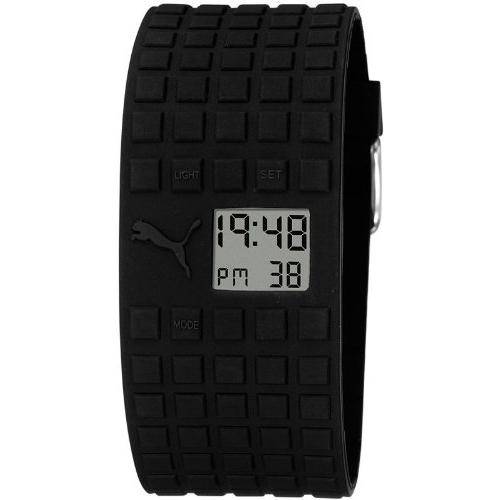 BRAND NEW  Puma Unisex Black Cell Silicone watch in Grey Digital Display PU910832002
