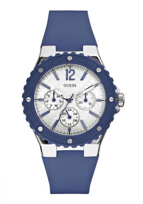 *Brand New* GUESS Ladies Blue Overdrive Watch Chronograph  White Dial **Trendy and Casual**