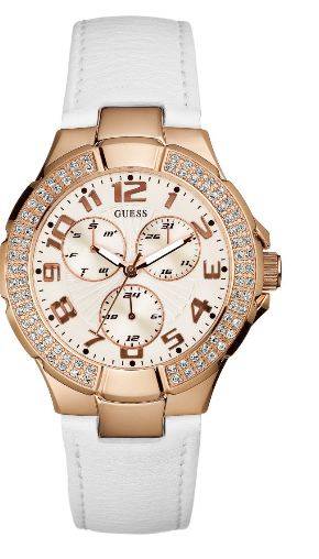 BRAND NEW GUESS Ladies  Prism Rose Gold Leather Strap Watch W12575L1**STUNNING MODEL**