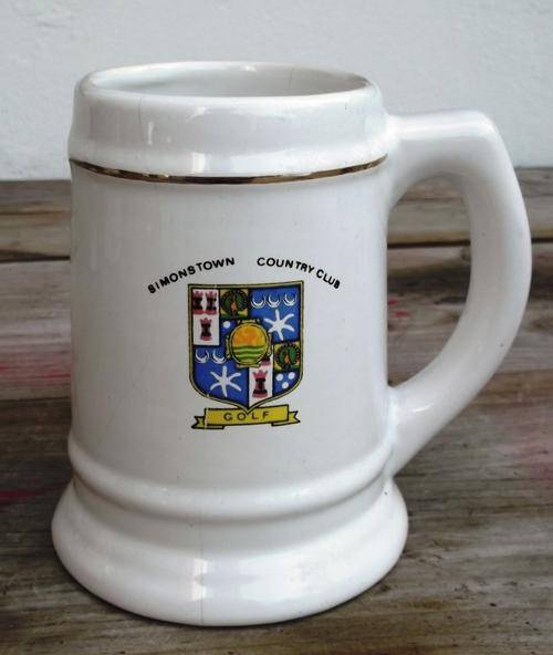 Simonstown Country Club beer mug by Zaalberg Pottery, Parow