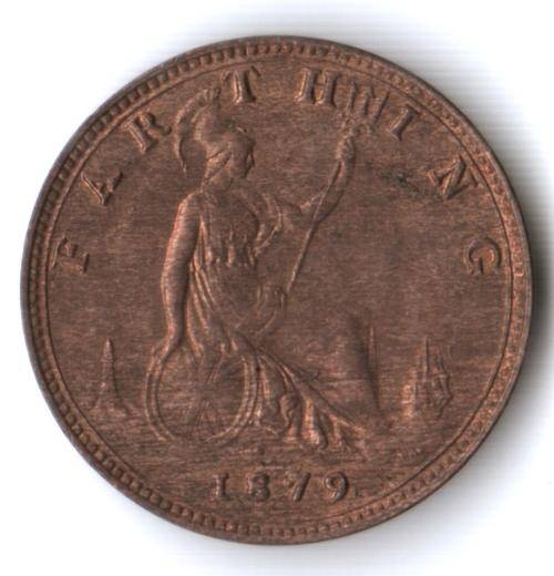 1879 Great Britain Farthing *unused*