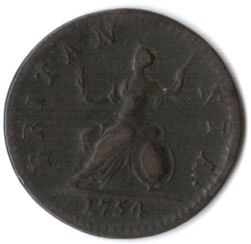 1754 Great Britain Farthing George II