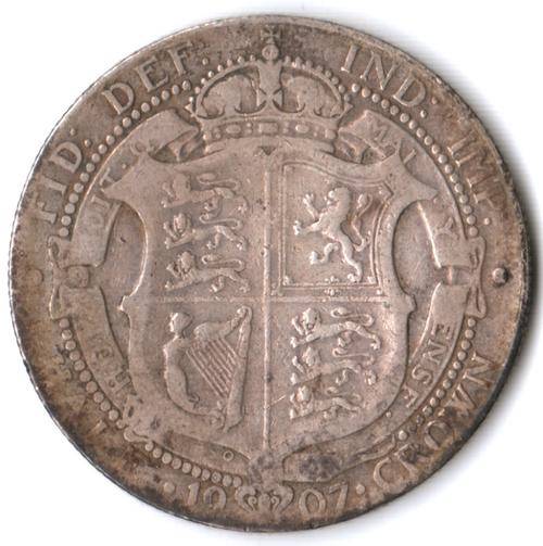 1907 Great Britain silver Half Crown - CV $20 in F