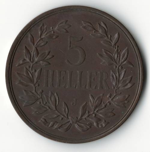 1908J German East Africa 5 Heller