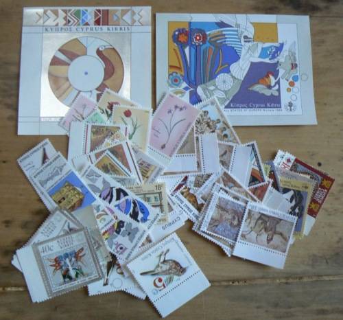 Cyprus full set of 1989 & 1990 MNH stamps - most with margins + 1991 extras