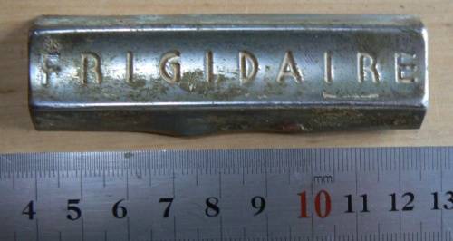 Vintage Frigidaire refrigerator emblem