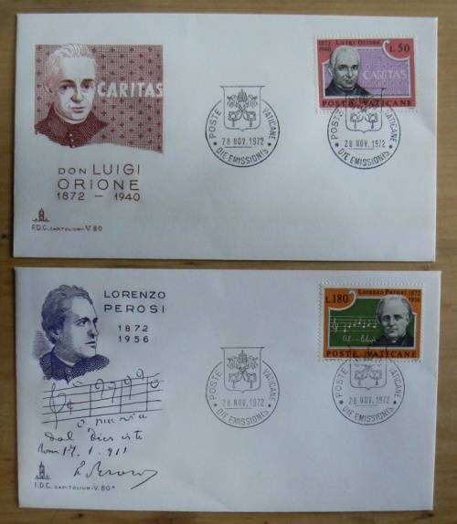 1972 Vatican lot of 7 FDCs `CAPITOLIUM`