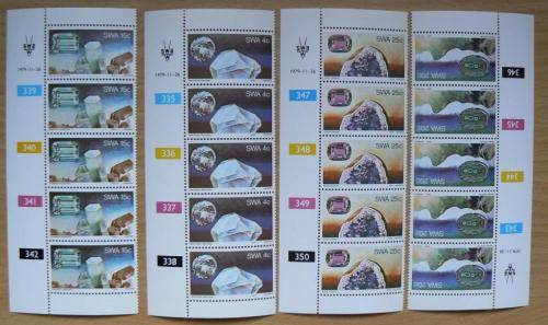 SWA lot of 47 MNH control blocks - CV R600