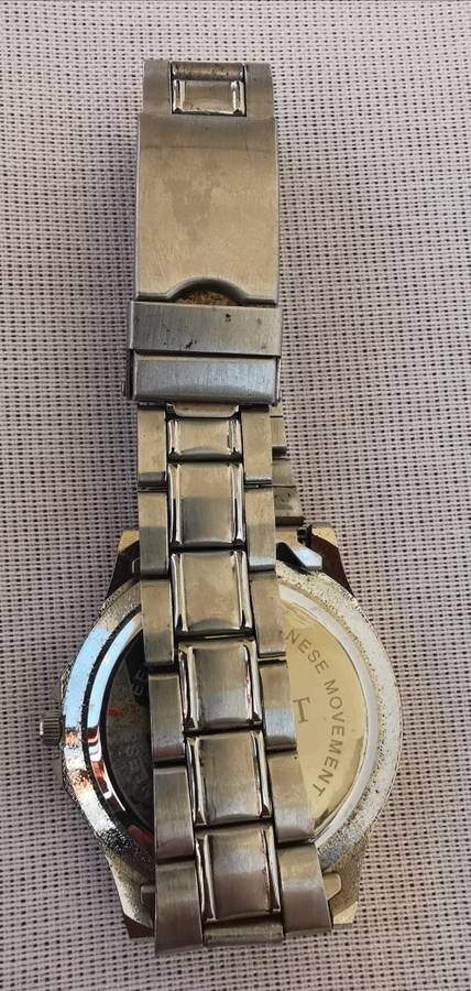 Laurent quartz watch with rotating bezel - Japanese movement - new battery, working