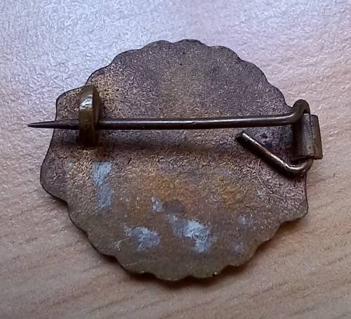 Vintage Kinderkrans badge `Vir Christus en Sy Koningkryk`