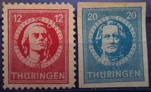 Germany lot of 4 Russian Occupation Zone + Insurance stamp MH