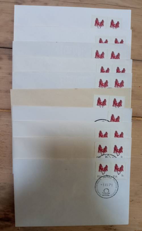 RSA 1971 lot of 10 covers with different cancellations