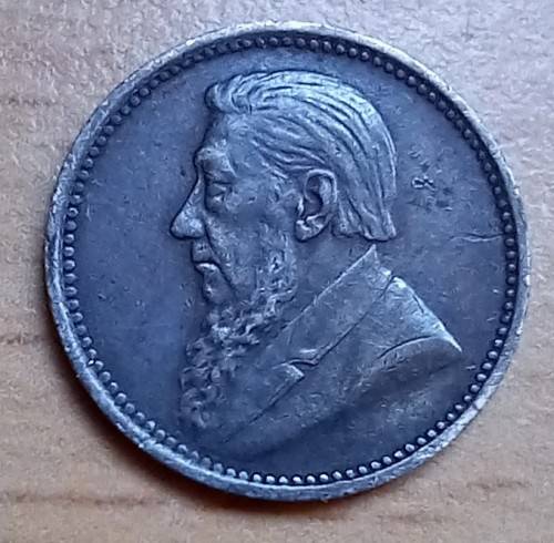 1897 ZAR 3 pence tickey