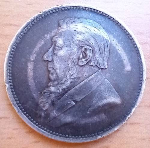 1895 ZAR silver 2 Shilling