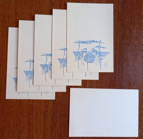 1971 Japan lot of 6 unused prepaid postcards
