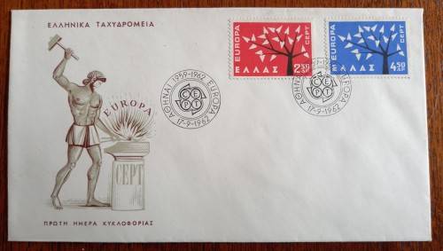 Greece 1962/1963 3 FDCs - Europa, Farming, Hunger