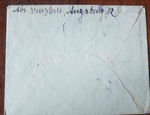 Germany German Reich airmail cover to Munich 1922, 25pf and 3M stamps