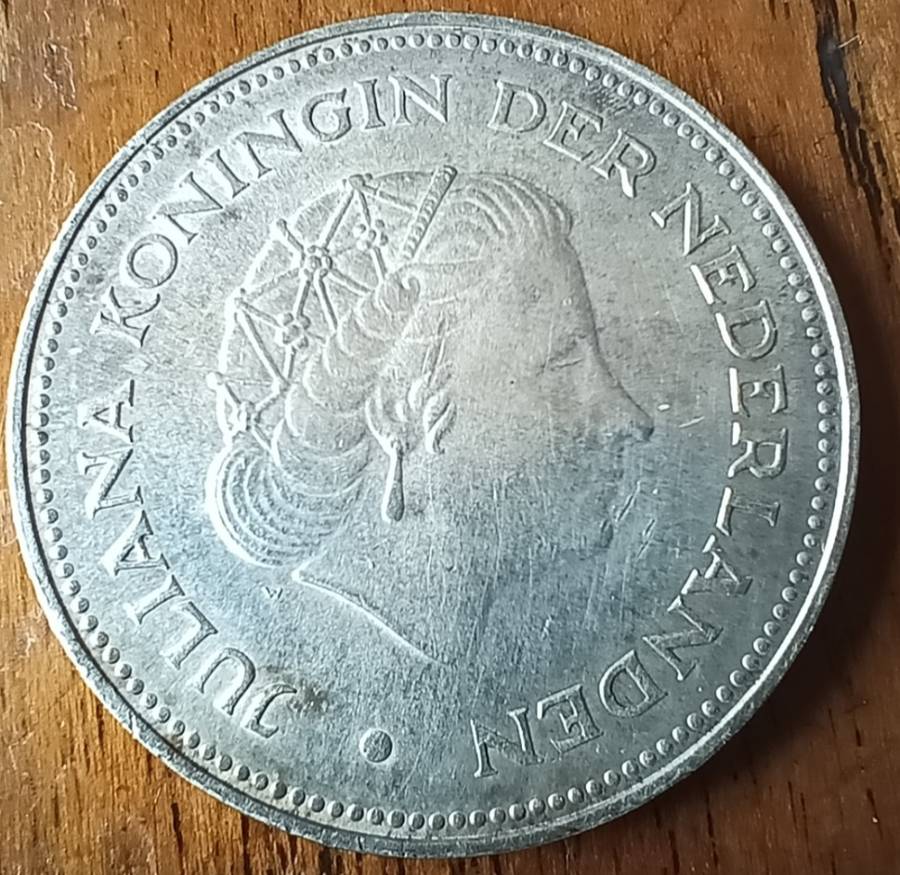 Netherlands silver 10 Gulden 1970