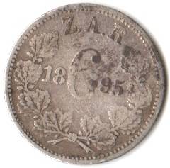 ZAR 6 Pence 1895 as per scan