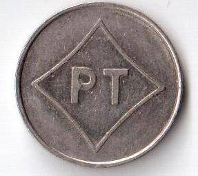 Post Office 10c Token - 20.5 mm with number 488 engraved - excellent condition