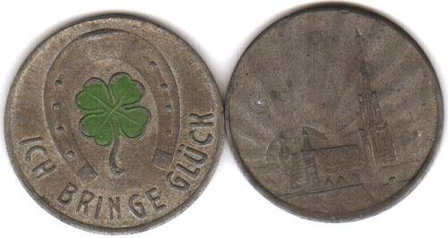 Austrian good luck tokens rare (x2), undated but probably 1930s