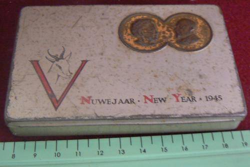 Smuts New Year 1945 tin as per scan