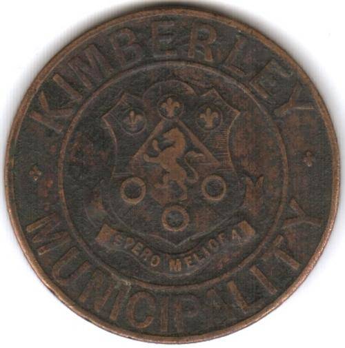 Kimberley Munisipality token - water 4 gallons