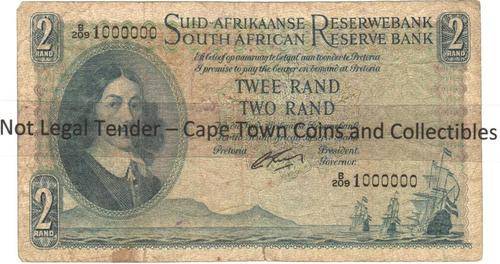 *One in a Million* SA R2 Rissik - Serial Number B209 1000000