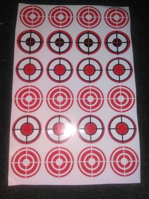set of 60 x cover stickers 40mm for steel targets *** MADE IN SA***