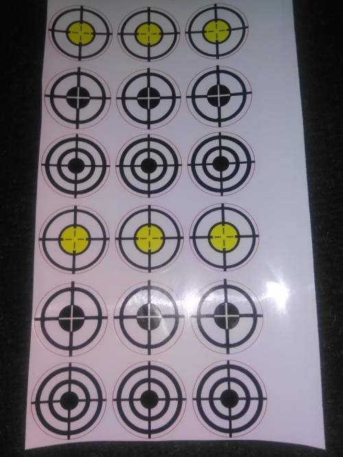 set of 60 x cover stickers 40mm for steel targets *** MADE IN SA***
