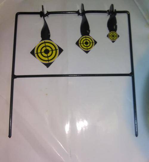 Tripple Spinner target ground for any 4.5mm air pistol or air rifle *** MADE IN SA***