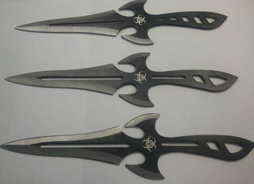throwing knife set of 3 medieval