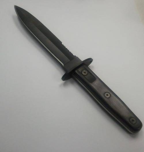 Large Tactical knife Black + Pouch