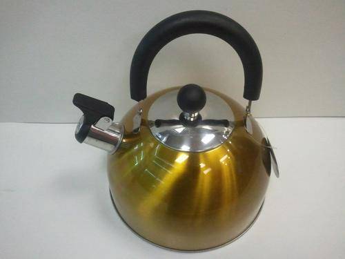 2.2l stainless steel whistling kettle Yellow