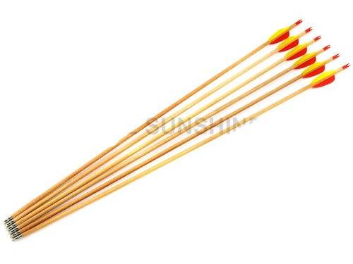 wooden practice Arrows 27"