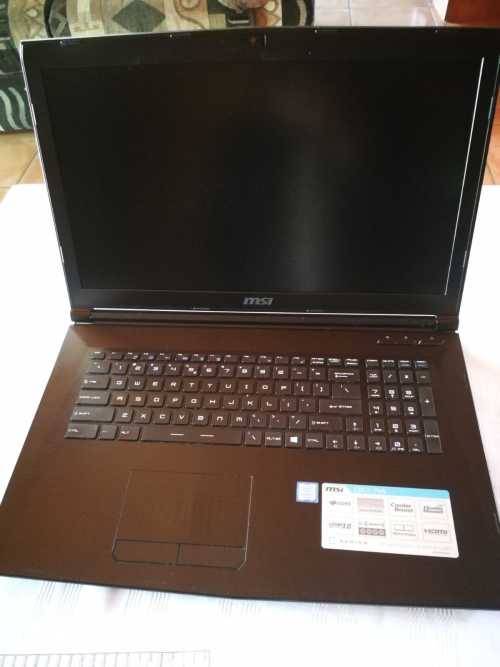 MSI 17.3" Laptop - i7 7th gen - 256GB SSD + 1TB HDD - 12GB DDR4 - 17.3" FHD