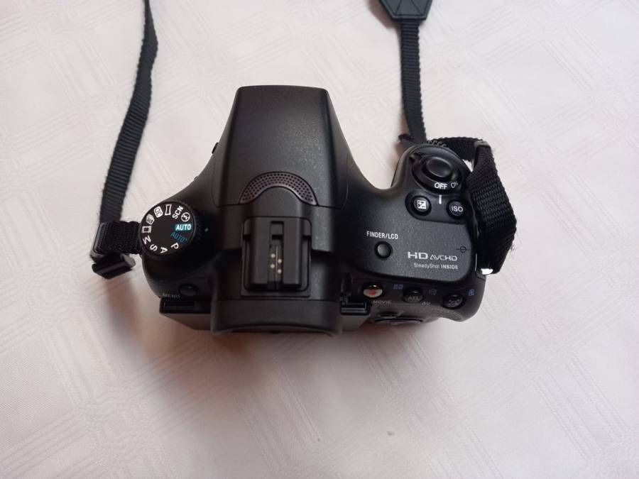 Sony Alpha 65 24mp Camera with 3 Lenses and Camera Bag - Shutter Count: 7700