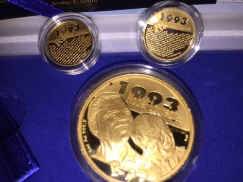 Protea Proof Set - Nobel Peace Prize Winners FW de Klerk and NR Mandela 2007