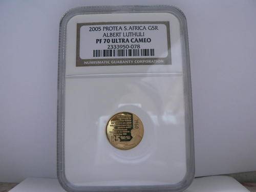 ALBERT LUTHULI -- PF70 ULTRA CAMEO -- 2005 G5R GOLD