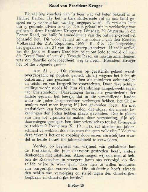 Die Ander Kant.  Toesprake in die Volksraad. Skaars!