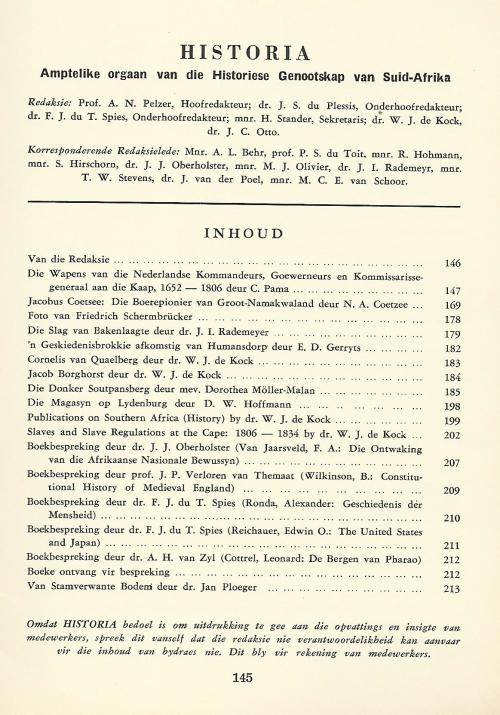 Historia. Sept 1958.